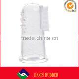 FDA Approved High Quality Silicone Baby Oral Hygiene Toothbrush Transparency Color Oral Cleaning Brush With PVC Box thumbnail-5