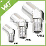 VMT Aluminum Anodized Black ID 1/8 1/4 3/8 1/2 3/4 1" 90 Degree Angle Female NPT Fitting thumbnail-5