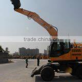 China New Hydraulic Excavator 9 Ton JGM909L Wheel Excavator for Sale thumbnail-2