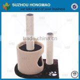 China Factory Supply Pet Cat Wooden Scratching Post Toy thumbnail-2