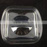 PET Lid for Salad Bowl, Easy Handle Plastic Lid, New Design Clear Lid for Ceramic Tableware thumbnail-2