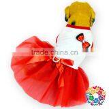Red New Style Pet Dog Coat Wholesale Supply Dog Tutu Dress Hot Sale Clothes Vogue Pretty Pet Dog Dress thumbnail-3