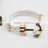 Fashion Accessories Bracelet Woman 2017 Leather Bracelet Anchor Bracelet thumbnail-2