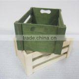 Green Color Plywood Wooden Crate for Milk Friut thumbnail-6