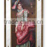 FA-021G-01 Antique Rectange Frame Hand-painted Oil Paintings for Decor thumbnail-3