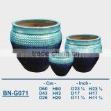 GLAZED CERAMIC OUTDOOR POT BN-G071 thumbnail-1
