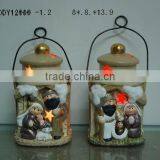 Ceramic Nativity Set With Lantern thumbnail-1