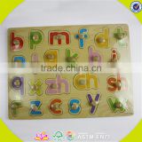 wholesale colorful wooden letters puzzle toy teaching aid kids wooden letters puzzle toy hottest baby jigsaw W14B025