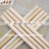 Two-times Polished Solid Wooden Broom Handle Domed thumbnail-6