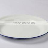 Enamelware 14-26cm White Porcelain Enamel Unpatterned Soup Plates Plain thumbnail-1
