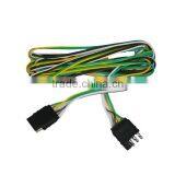 S10388 4 Way 4 Pin Plug Flat 20 Gauge Trailer Light Wiring Harness Extension 8ft thumbnail-1