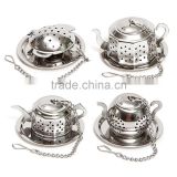 WCMY025 Stainless Steel Tea Infuser Tea Ball Gift , Strainer & Steeper Bundle