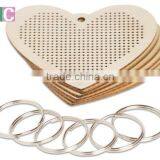 2017 New Product Wooden Cross-stitch Key Chain for DIY thumbnail-1