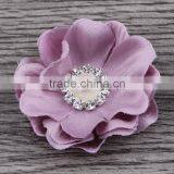 Fabric Flower With Pearl Rhinestone Center for Kids Hair Accessories thumbnail-5
