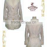 Ladies Cotton Long Coat for 100% Cotton thumbnail-1