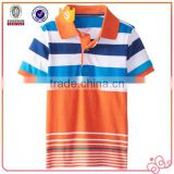 2015 Latest Design Stripe Printing Fancy Boys Child Cloths With Polo Collar thumbnail-4