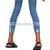 Wholesale Ladies Capri Jeans Ladies Tight Jeans Fashion Woman Apparel thumbnail-5