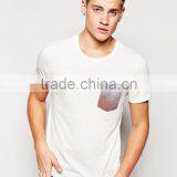 Custom Men Short Sleeve Cotton t Shirt With Printed Pocket Wholesale thumbnail-3