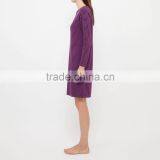 Raglan Sleeves Striped With Pocket Womens Sleepwear Gowns thumbnail-2