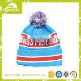 Custom Print Wooly Hat With Bobble,winter Pom Poms Decorate Beanie Hat thumbnail-5