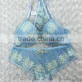 Newest Design Front Open Sexy Lace Bra and Pante Sets Women Underwear From Shantou Sanhui thumbnail-1