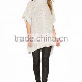 Latest Design Side Slits Women Poncho Fashion Hooded Poncho 2017 thumbnail-2