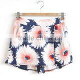 Fashion Flower Print Casual Wear Girls Short Skort thumbnail-1
