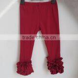Wholesale Girls Ruffle Legging Pants Baby Children Cheap Ruffle Knit Winter Icing Legging Pants QL-177 thumbnail-5