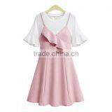 2017 Cotton A-line One-piece Lady Dress thumbnail-3