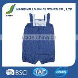 Baby Girls Toddler Infant Romper Overall Jumpsuit Onesie Baby Girls' Chambray Romper thumbnail-1