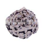 Voile Scarves & Wraps Rectangle Light Pink Dog Fabric Wholesale Scarf thumbnail-3
