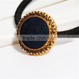 Zinc Based Alloy Hair Ties Round Gold Tone Antique Gold Decorative Hair Ties thumbnail-2