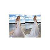 Wholesale Top Bride Soft Crushed Taffeta Beach Wedding Dress thumbnail-1