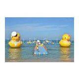 Yellow Inflatable Water Toys Amusement Park Games / Inflatable Water Park Games Aquatic