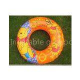 Lovely Printed Baby Inflatable Swim Ring Safe , Infant Swimming Floats