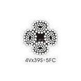 Crush Resistant Steel Non Rotating Wire Rope 4V x 48S for Ship Cranes