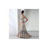 Evening Dress With Beading Applique and Thick Satin thumbnail-1