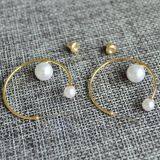 Fashion Jewelry Pearl Circle Earring thumbnail-1