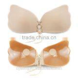 Women Pushup Silicon Bra /rung Six Color Drawstring Silicon Bra