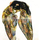 PRINTED POLYESTER SCARF