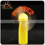 Good Quality Mini Portable Usb Led Text Message Fan Flash What You Want for Party/Christmas