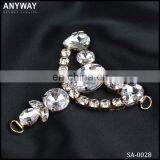 Wholesale Lady Rhinestone Buckle Decorative Shoe Clip Connector thumbnail-1