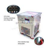 Most Popular Roll Commercial Double Flat Pan Fried Ice Cream Machine, Thailand Fry Ice Cream Machine