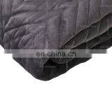 Hotel Bedding King Luxury Coverlet Comforter Set Yarn Dyed Grey Euro Sham Velvet Bedding