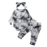 Ribbed Two Piece Set Tie Dye Outfits Toddler Girl Clothes thumbnail-5