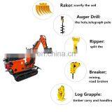 0.8t-3.5t Excavator Drilling Grab Hammer Quick Hitch Crawler Riper Rake Bucket Attachment for Excavator thumbnail-2
