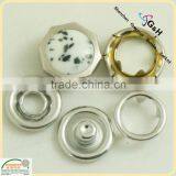 Eight-square Pearl Snap Buttonss