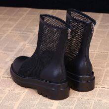 High-quality Short Boots Female Summer Thick-soled New Korean Version of the British Style Thin Mesh Sandals All-match Breathable Boots thumbnail-2