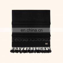 Winter Solid Color Merino Wool Plaid Blanket Scarf Fur Scarf