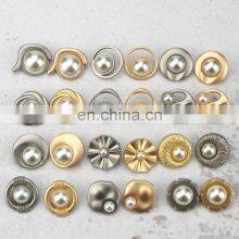 Custom Made Denim Metal Back 17mm/19mm Gold Loop Shank Buttons For Men'S Jean Jacket